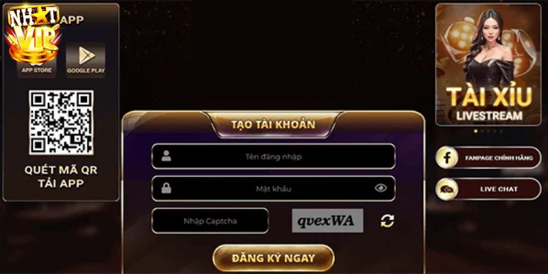 Ứng dụng Nhatvip mang lại trải nghiệm tiện lợi cho người chơi.